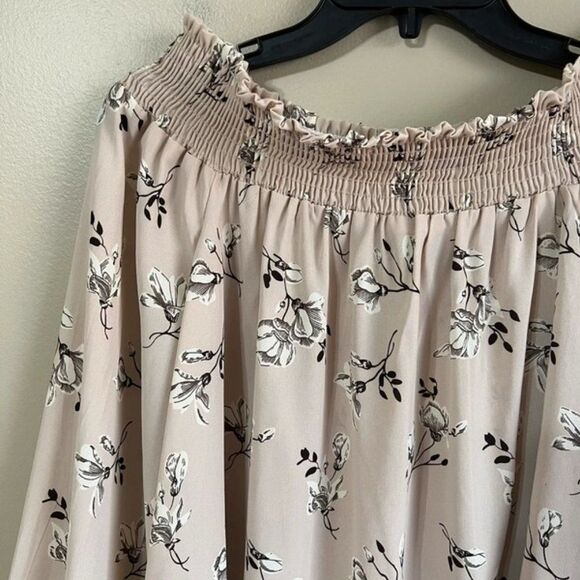 Carol Christian large off the shoulder beige top - Picture 3 of 6